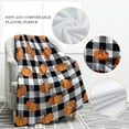 thumbnail image 2 of Pumpkin Blanket Buffalo Plaid Gifts for Women Kids Girls Men Home Bedroom Living Room Decor Soft Cozy Fall Harvest Thanksgiving Halloween Throw Blanket Black and White Check 60"x80", 2 of 6