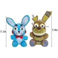 thumbnail image 5 of 10.83 x 10.71 x 3.9 inchesPlush Toys DollJuego de 2 peluches de Freddy, juguete de peluche Bonnie y Springtrap, peluche para regalo de peluche (bonnie+springtrap), 5 of 5