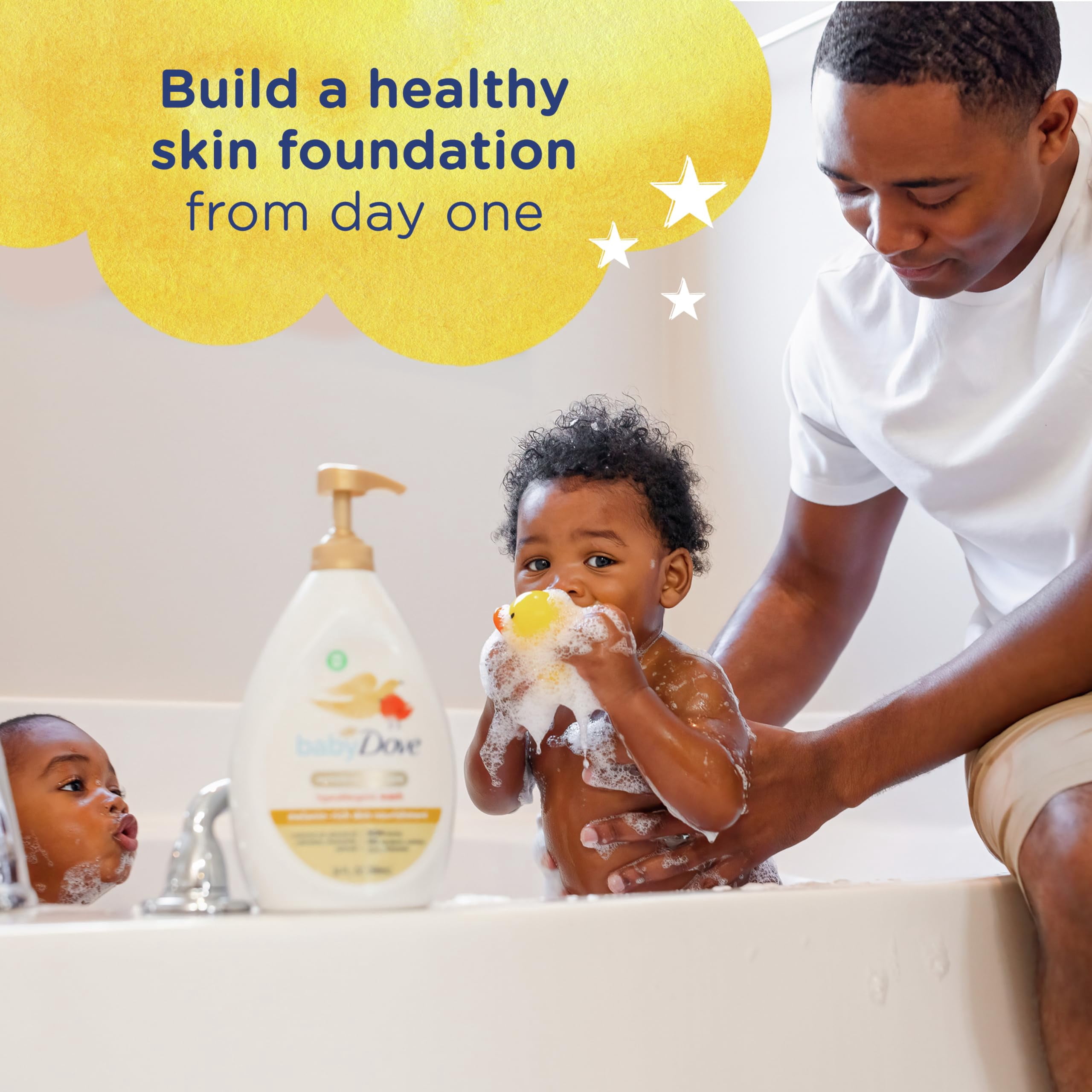 Baby Dove Sensitive Baby Wash Melanin-rich Skin Nourishment For Baby Bath Time Tear-Free and Hypoallergenic 34 oz C35