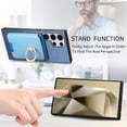 thumbnail image 6 of Allytech Samsung Galaxy S24 Ultra Case, Detachable Magnetic Wallet Case with Card Holder & Ring Stand, Support Car Mount, Premium PU Leather Shockproof Durable Protective Slim Case Cover - Blue, 6 of 11