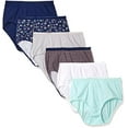 thumbnail image 2 of Fruit Of The Loom Women's 6 Pack Cotton Brief Panties (Assorted 2, 3X-Large (10)), 2 of 2