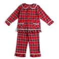 thumbnail image 2 of Conjuntos de pijamas navideños para niños y niñas, ropa de estar por casa, ropa de bebé, pijamas a cuadros de franela 100 % algodón, pijamas a juego para hermanos, 2 of 5