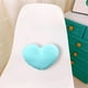 thumbnail image 4 of Cojín decorativo en forma de corazón | Cojín Hort Puffy de terciopelo rosa suave relleno de fibra de poliéster resistente | Cojín decorativo para sofá de sala de estar infantil | Lavable a máqu, 4 of 5