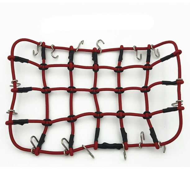 Red Red Para Equipaje De Motocicleta A Escala 1:10 Red Para Equipaje De 110x190MM Para Coche Con Control Remoto Rojo