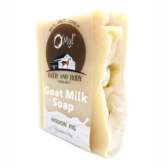 O My! Goat Milk Soap Bar 6oz | Made with Farm-Fresh Goat Milk | Free of Parabens  More | Handcrafted USA
