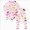 B250-Girls' Set-Light Pink, variant on 2-3 Years Toddler Toddler Girl Clothes Long Sleeve Cartoon & Letter Graphic Top Print Flared Leg Pants Boys And Girls Suit