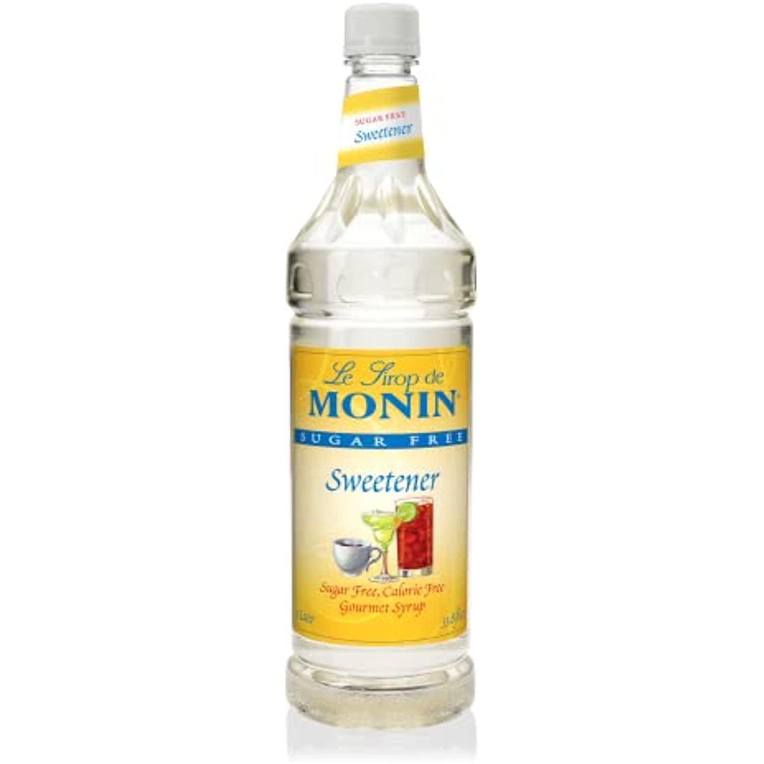 Monin Sugar Free Sweetener, Great For Coffee, Cocktails, & Lattes