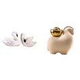 thumbnail image 1 of estatua de resina de cisne,Figuras de cisnes,estatuas,decoración para el hogar,bodas y fiestas.,Mini estatua de animal,Miniatura de estatua de animal,decoración para el, 1 of 8