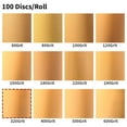 thumbnail image 2 of SPEEDWOX 100 Pcs 320 Grit Sandpaper Roll 6 inch Round Sanding Discs Adhesive Back PSA Sticky Back No Hole Stick and Sand Sandpaper for Wood, Auto Body Repair, Marine, Paint, Metal and Plastics, 2 of 5