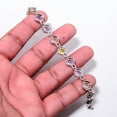 thumbnail image 5 of Multi Sapphire - Simulated 925 Sterling Silver Adjustable Bracelet 7-8" B127338, 5 of 6