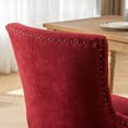 thumbnail image 4 of JHSLAJ Ultra Side Dining Chair,Thickened fabric chairs with neutrally toned solid wood legs,Bronze nail head,Set of 2,Golden Yellow,SW1807GL, 4 of 11