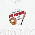 thumbnail image 4 of Inktastic That's My Big Brother out There Baseball Girls Baby Dress, 4 of 5