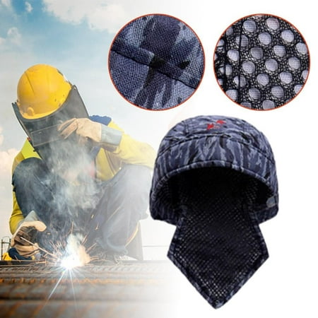 

Clupup Cotton Welding Cap Welder Protective Hat Welder Flame Retardant Cotton Helmet