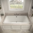 thumbnail image 3 of Streamline N-4140-715-CH 66 in. x 34 in. Acrylic Soaking Drop-In Bathtub in Glossy White, With External Drain in Polished Chrome, 3 of 12