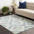 thumbnail image 3 of Mark&Day Area Rugs, 3x8 Bellburns Cottage Teal Runner Area Rug, Blue Ivory Grey Carpet for Hallway, Kitchen, Bedroom or Living Room (2'7" x 7'3" Runner), 3 of 9
