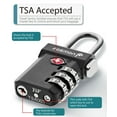 Fosmon TSA Approved Suitcase Luggage Locks, (4Pack) 3Digit Combo