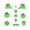 Color:Translucent green, variant on L R Right Left Trigger Buttons D-Pad Mod Kit Set Easy Installs Compatible for Gaming Controller Replacement Parts