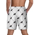 thumbnail image 2 of Lsque Mens Swim Trunks Black Rabbit Pattern - Bathing Suit Compression Liner - Beach Swim Shorts Swimwear - (S-3XL) - Stretch Quick Dry -XX-Large, 2 of 9