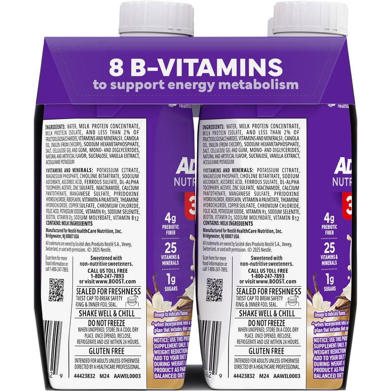 Boost Advanced Vanilla Shakes (11 fl oz x 4 ct)