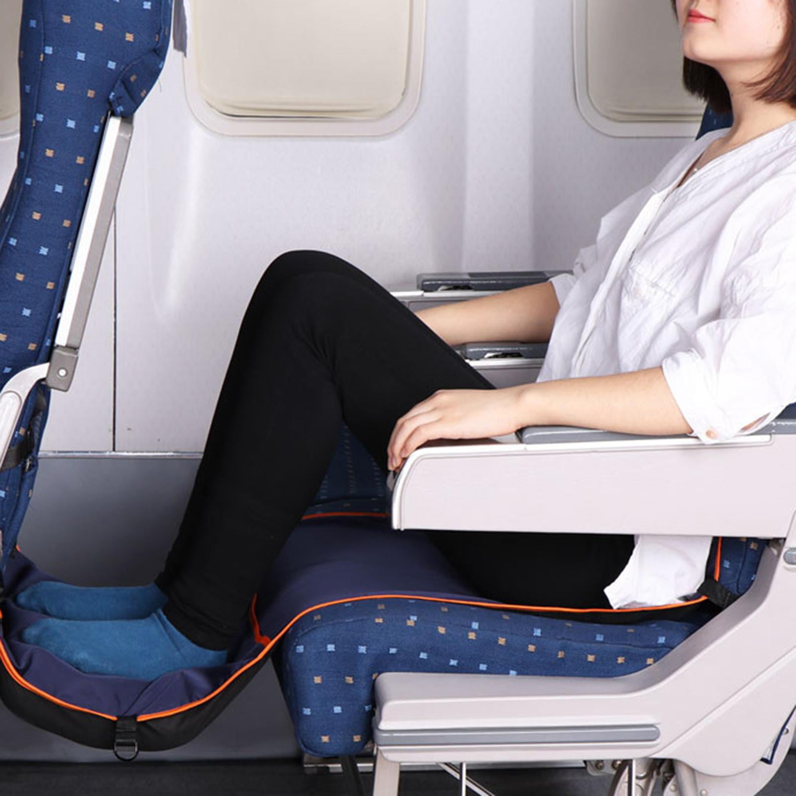 Alottery Foot Hammock,Travel Accessories for Airplane Train Bus Office  Home-Prevents Soreness and Swelling,Portable Adjustable Height Foot Rest