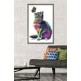 thumbnail image 2 of PD Moreno - Cat and Butterfly Wall Poster, 22.375" x 34", Framed, 2 of 3