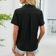thumbnail image 3 of Bixock Maternity Tops for Women Short Sleeve Pregnant Tops Crew Neck Maternity Shirts Soft Breathable Maternity Blouse Comfortable Maternity Clothings, 3 of 5