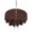 Brown, variant on Outdoor Tablecloths with Umbrella Hole & Zipper, Brown Flowers Round Tablecloths 60 Inch, Japanese Abstract Floral Plants Simple Art Waterproof Table Cloth, Patio/Pool/Picnic Table Covers