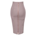 thumbnail image 3 of Women's High Waist Bandage Pencil Skirt Knee Length Slim Fit Bodycon Stretch Party Wear, 3 of 3