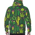thumbnail image 3 of Bingfone Cactus 1 Men's Drawstring Hoodie Long Sleeve Pocket Sweatshirts-3X-Large, 3 of 6
