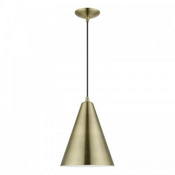1 Light Pendant in Modern Style-19 inches Tall and 10 inches Wide Bailey Street Home 218-Bel-4615494