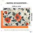 thumbnail image 6 of Yayeee Doormat for Indoor Entrance 32" x 20" Non Slippery Floor Rug, Large Red Floral Pattern, 6 of 8