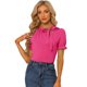 thumbnail image 1 of Top Elegante De BluDe ManCorDe OficiDe Las Camisas Del Cuello De PajariDe Las Mujeres RoCaliente M, 1 of 5