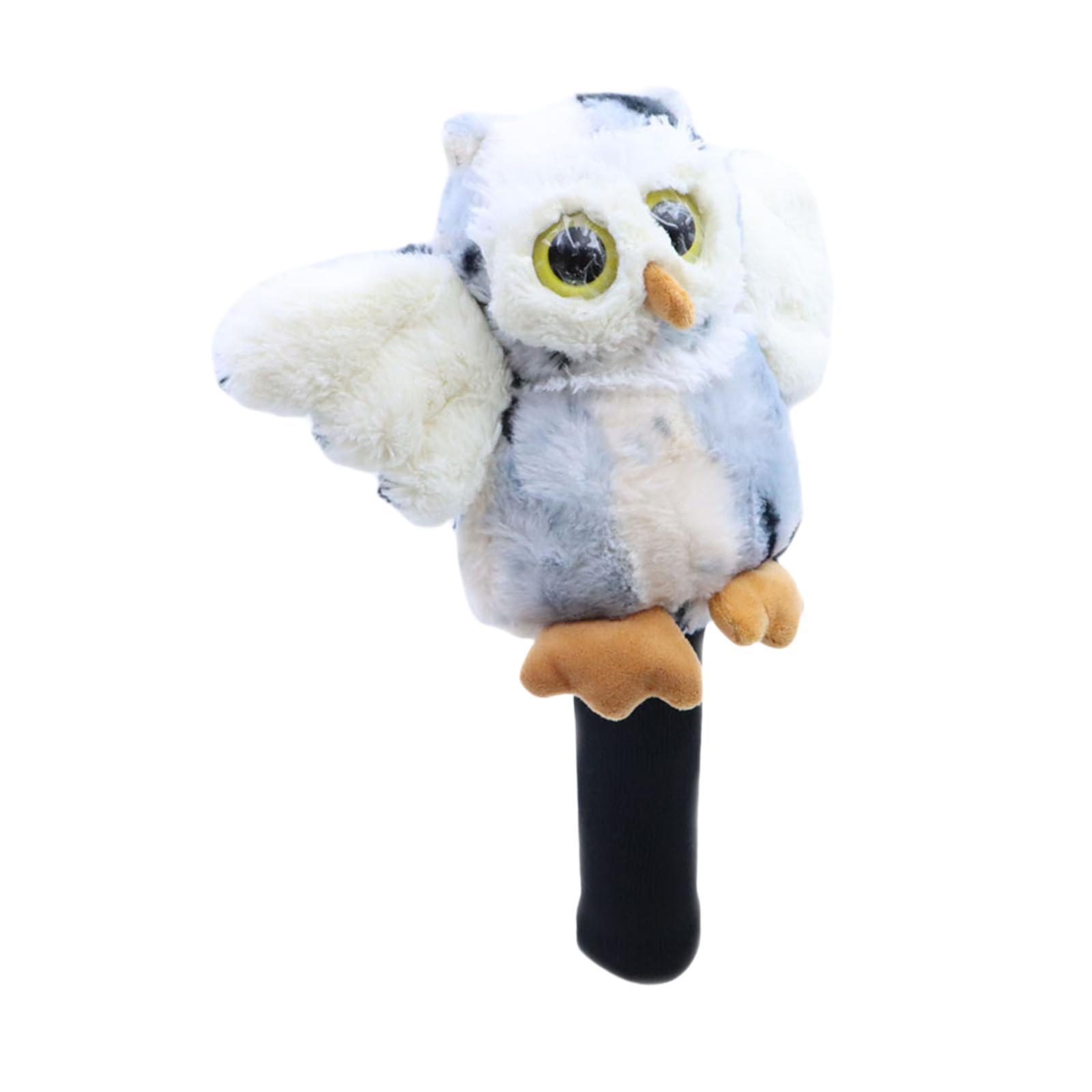 DimyFew Golf Wood Driver Headcover Club Head Cover Novelty Animal Shaped Guard Transport White
