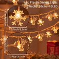 thumbnail image 1 of Huiran-decoraciones de luces Led para árbol de Navidad, copos de nieve, guirnaldas de luces LED, funciona con pilas, Navidad de Año Nuevo, 1 of 4