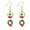 White, variant on Women Stainless Steel Teardrop Stud Earrings Chunky Colorful Acrylic Candy Color Resin Waterdrop Hoop Earrings,Orange