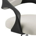 thumbnail image 5 of Pemberly Row Modern Vinyl Mesh Ergonomic Adjustable Swivel Drafting Stool - Gray, 5 of 7