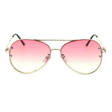 Kush Mens Exposed Lens Racer Shield Plastic Sport Sunglasses Pink 