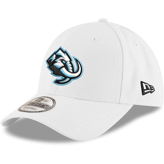 Men's New Era White Utah Mammoth 9FORTY Adjustable Hat