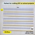 thumbnail image 5 of BAZIC Hot Melt Glue Sticks Dual Temp Mini 3.9" x 0.27", All Purpose Industrial Glue Stick (20/Pack), 144-Packs, 5 of 7