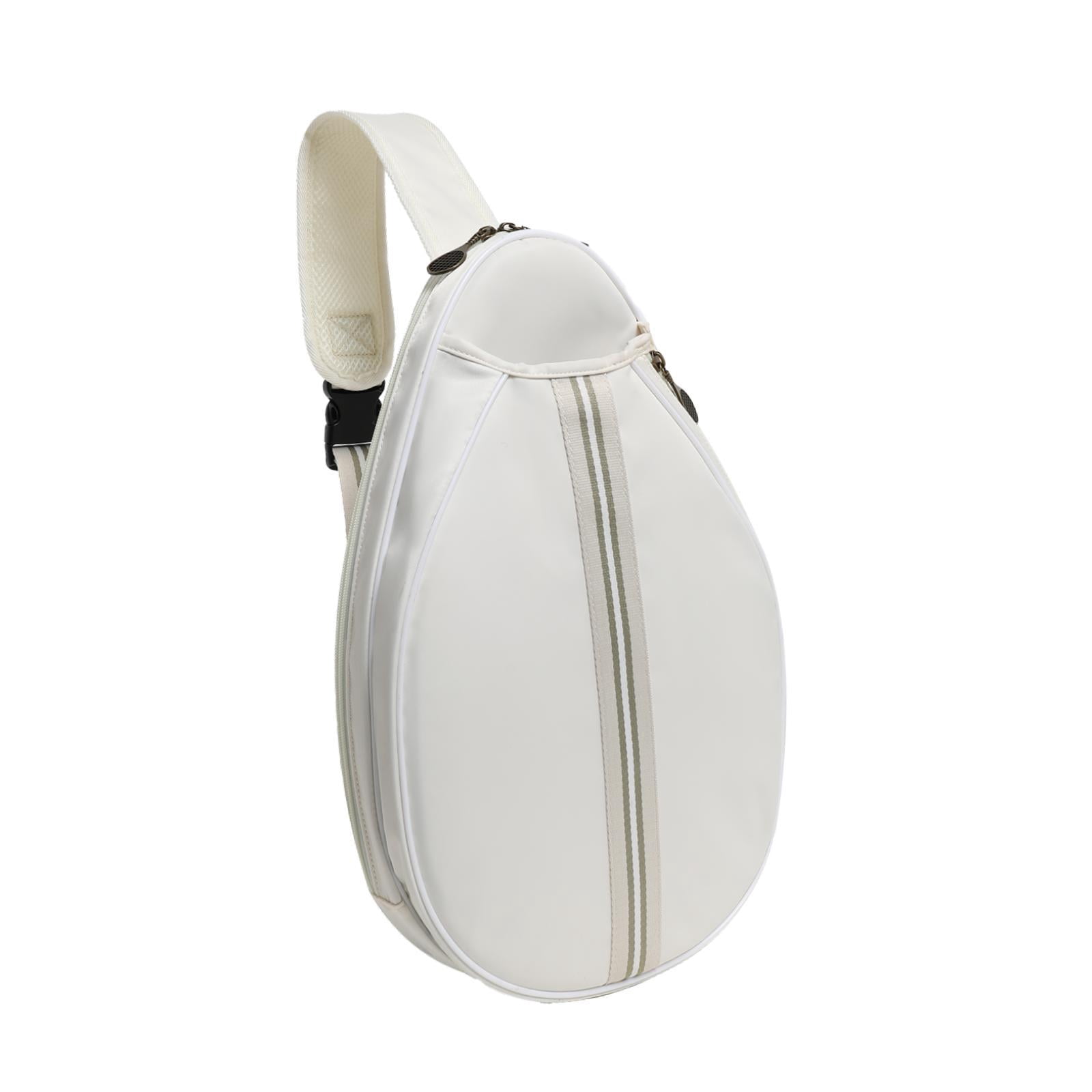 Baoblaze Tennis Bag for Men Women Tennis Racket Bag Professional Beginners Large Capacity White
