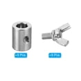 thumbnail image 3 of Unique Bargains 304 Stainless Steel 9mm Hole Wire Rope Clips, 6Pcs Wire Rope Clamp Fasteners Screws, Silver, 3 of 7