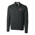 thumbnail image 2 of Men's Cutter & Buck Heather Charcoal Arizona State Sun Devils Lakemont Tri-Blend Big & Tall Quarter-Zip Pullover Sweater, 2 of 3