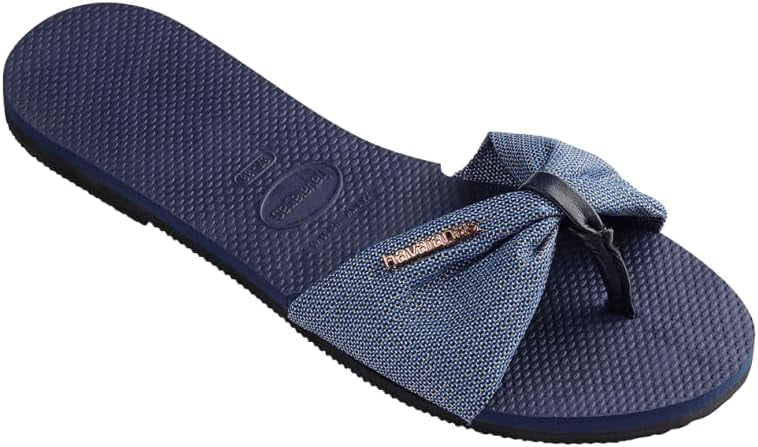 Havaianas 【Women You St. Tropez Sandals】 ブルー Havaianas You St. Tropez Women's Thong Sandals, Size: 7/8