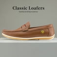 thumbnail image 4 of Bruno Marc Men's Casual Lightweight Loafers Shoes Lazy Moccasins Loafers Driving Soft Shoes For Men BUSH-01 TAN Size 7.5, 4 of 5