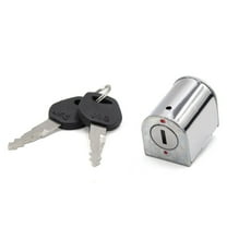 Unique Bargains 1Set Stainless Steel Motorcycle Steering Lock with Two Keys for CG125