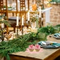 thumbnail image 2 of MOVTOTOP 10Pcs Boho Style Flower Shaped Disposable Paper Plates In Pink And Burgundy 6.88X6.88X0.04In, 2 of 8
