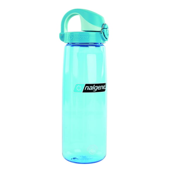 Nalgene Sustain Tritan BPA-Free On The Fly Water Bottle Made with Material Derived from 50% Plastic Waste, 24 OZ, Slate Blue with Glacial