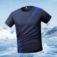 thumbnail image 4 of TEAJOPSUU Men's Graphic Print Sports T-Shirt Quick Dry & Moisture-Wicking Odor-Resistant & Stretchy & Wrinkle Resistant D-Dark Blue, 4 of 5