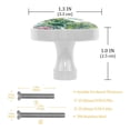 thumbnail image 3 of 4 Pcs Tropical Leaves Lotus Knobs for Kitchen Cabinet Cupboard Dresser Bookcase Drawer Pulls Handles Round Home Decor, 3 of 5