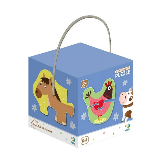 Wise Elk Puzzle 2-3-4 Elements Pets